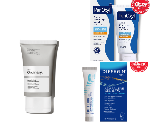 Acne skin care cover photo collage
