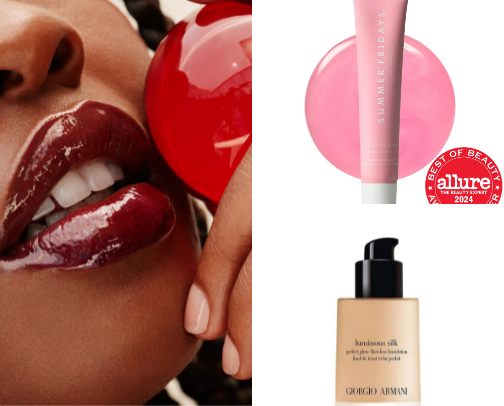 Clean girl makeup 💄 cover photo collage