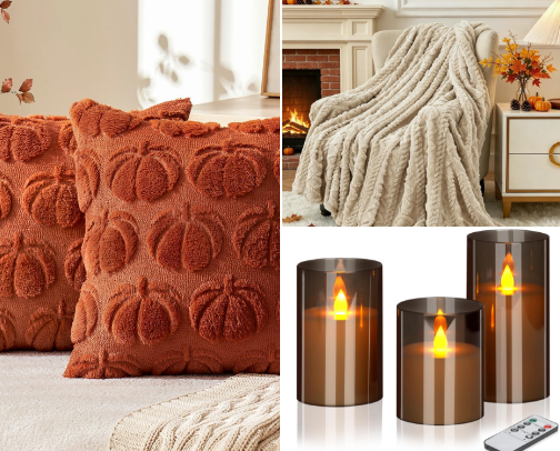 My Fall Comfy Home Finds cover photo collage