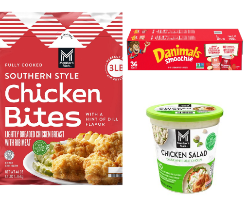 My monthly Sam’s club staples cover photo collage