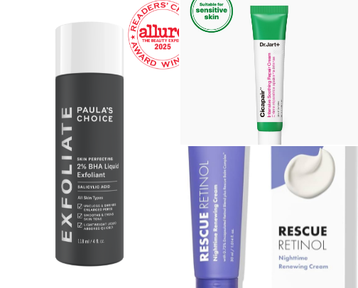 Rosacea beauty recs cover photo collage