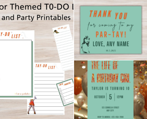 Party Printables cover photo collage