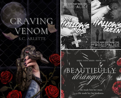 Dark Romance Books cover photo collage
