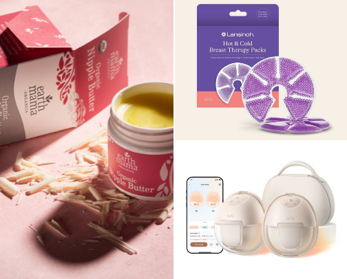 breastfeeding items that saved my sanity cover photo collage