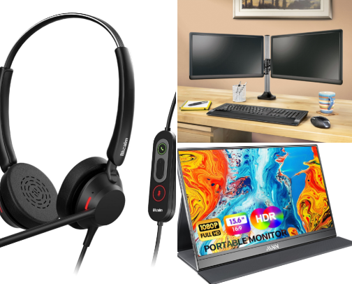 Work From Home Equipments cover photo collage