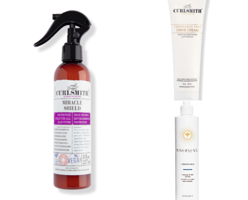 curly hair essentials cover photo collage