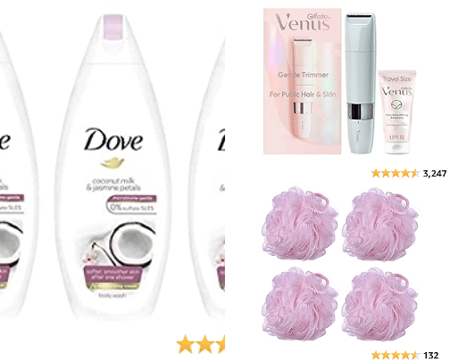 shower essentials cover photo collage