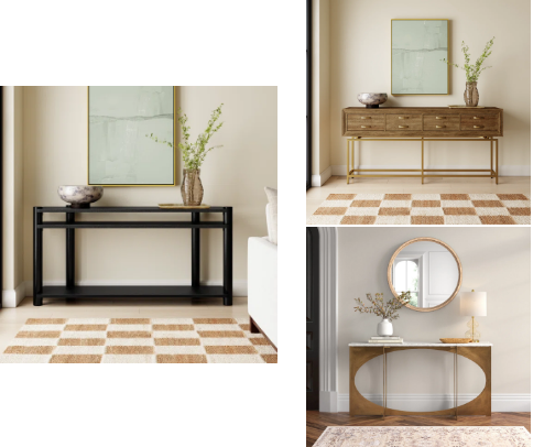 Designer-Loved Console Tables from Joss & Main cover photo collage