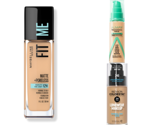 Drugstore Foundation dupes of a Luxury Brands cover photo collage