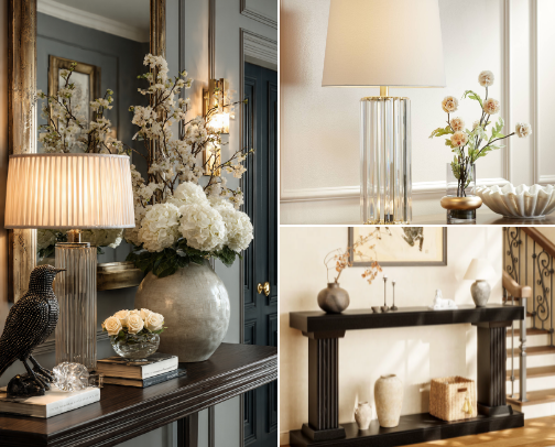 Luxury Entryway Console Styling (Shop The Look) cover photo collage