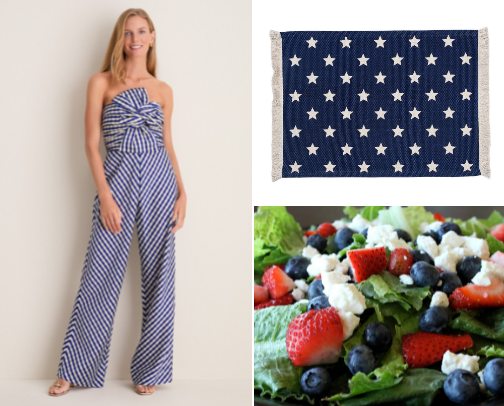 Fourth of July:
Red, White and Styled cover photo collage