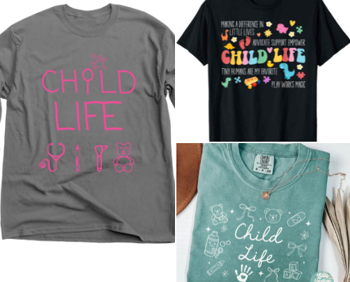 Child Life Specialist Shirts cover photo collage