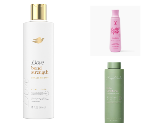 Great Conditioner options for all curly hair needs! 🤍 cover photo collage