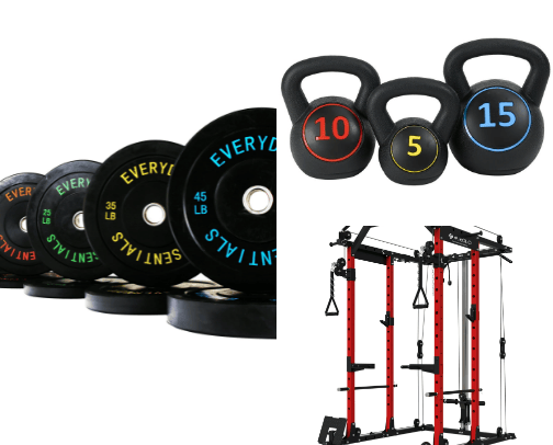 Garage gym cover photo collage