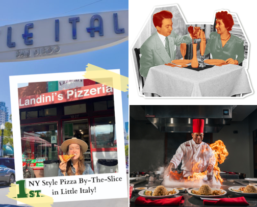 SanDiego - Eateries by type cover photo collage