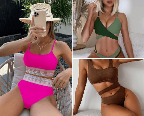 Swimwear summer cover photo collage