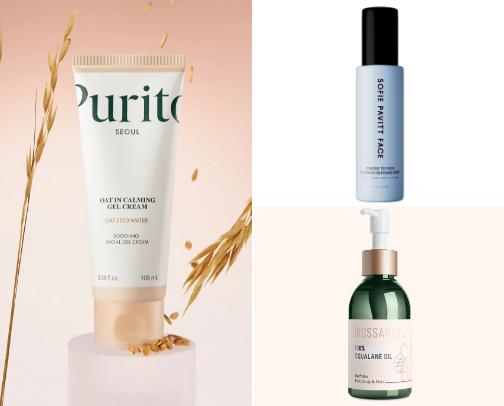 Damaged Skin Barrier routine + sensitive skin edition cover photo collage
