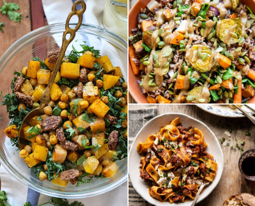 Seasonal Fall Dishes to Make at a Dinner Party cover photo collage