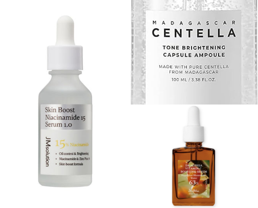 Brightening serums 🍊🧡 cover photo collage