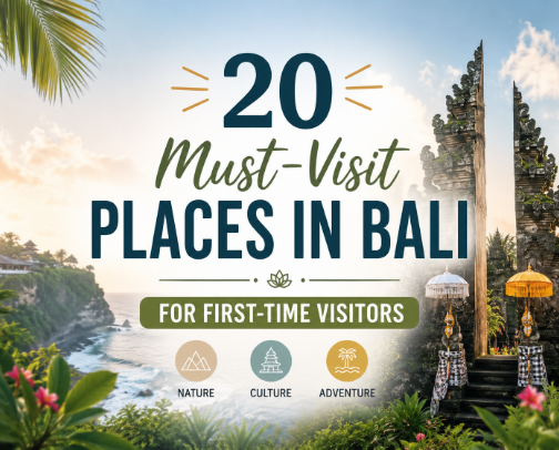 20 Must-Visit Places in Bali for First-Time Visitors cover photo collage