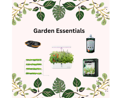 My outdoor/indoor garden must haves. cover photo collage