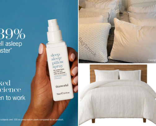 For a deep and relaxing sleep cover photo collage