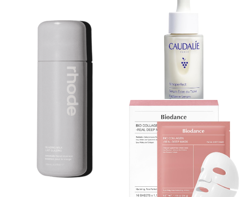 clean girl skincare cover photo collage