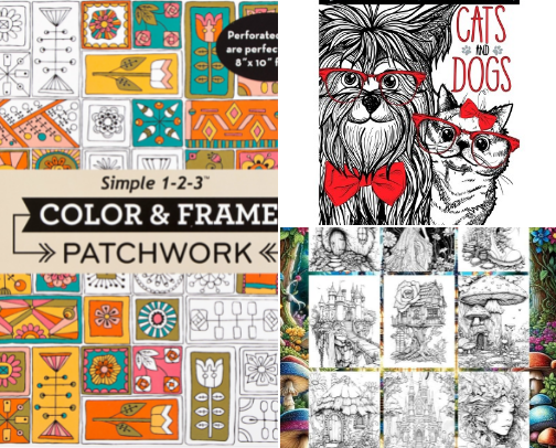 Color pages for all cover photo collage
