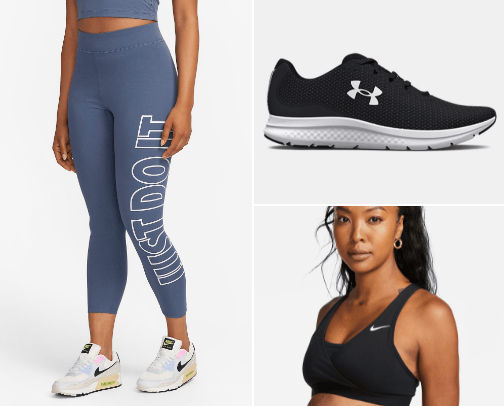 Gym Gear I Can't Live Without cover photo collage