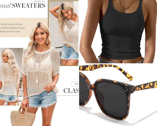 🐚 Hollow Out Crochet Set Cream: A Must-Have Aesthetic Outfit 2025 cover photo collage