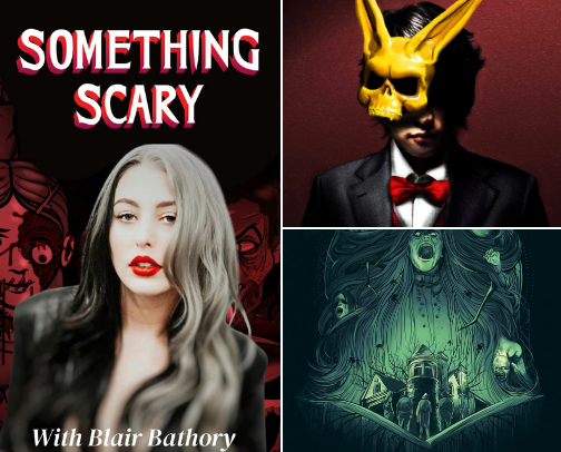 Horror/Truecrime podcasts I LOVE🖤🖤 cover photo collage