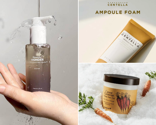 Korean skincare routine cover photo collage