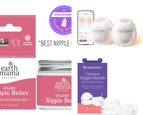 Breastfeeding essentials 🤍🍼 cover photo collage