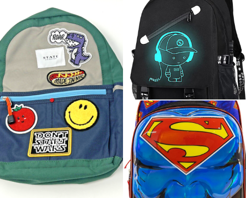 Kids' backpack list cover photo collage