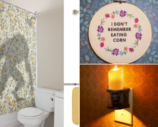 Weird, Quirky and Kitschy Bathroom Decor cover photo collage