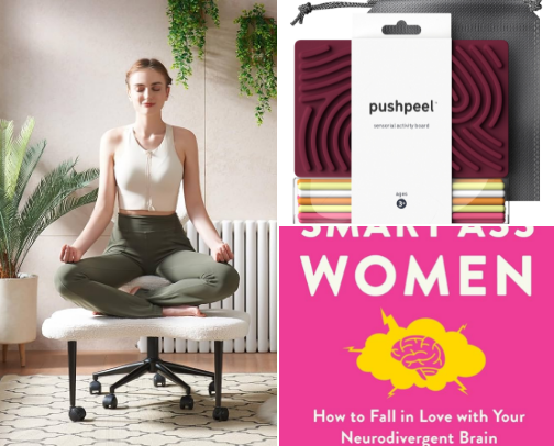 ADHD adult essentials to get through the day 💫 cover photo collage