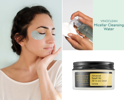 Skin care essentials 💫 cover photo collage