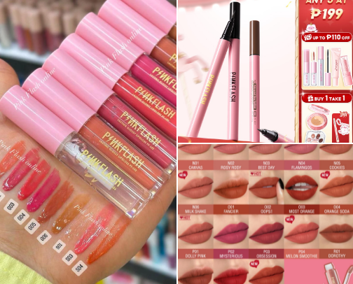 BUDGET-FRIENDLY PINKFLASH MAKE UP cover photo collage