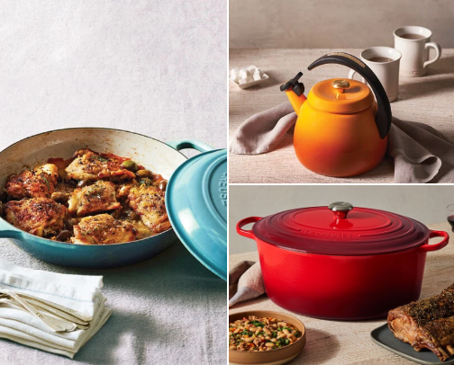 Le Creuset & More: Tried and True Kitchen Tools Made to Last cover photo collage