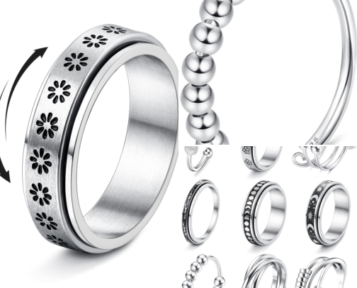 Fidget Rings That Actually Look Like Real Jewelry So Nobody Notices cover photo collage