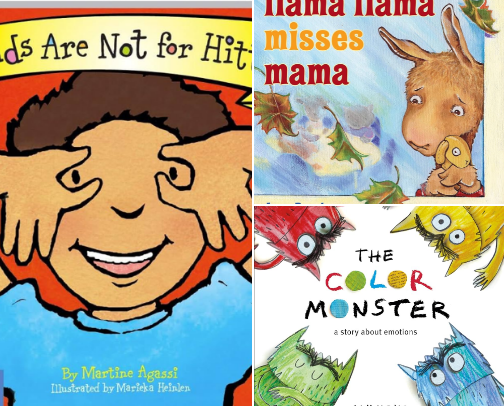 Social-Emotional Learning Books for Young Children cover photo collage