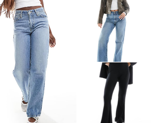 Different kind of pants cover photo collage