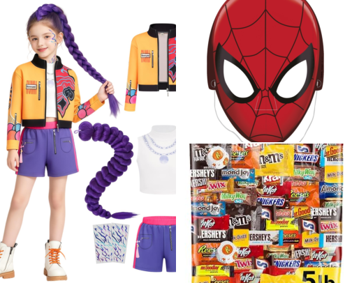 Halloween Shopping Checklist cover photo collage