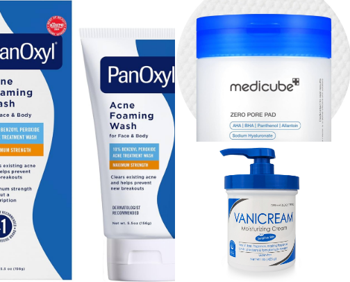 Skin Care That Actually Helps Acne cover photo collage