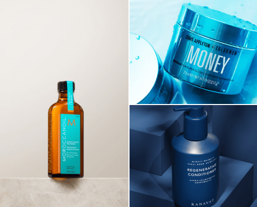 smooth and shiny hair cover photo collage