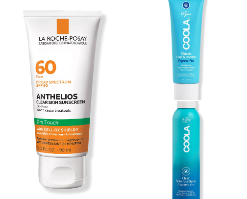 Sunscreens. cover photo collage