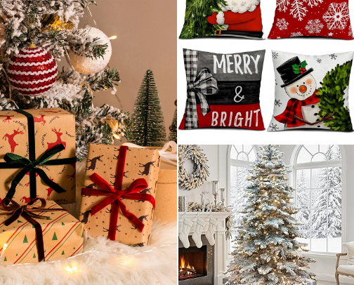 Christmas shopping spree 🎄 cover photo collage