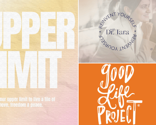 Podcasts to Transform Your Life cover photo collage