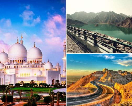 Day Trips & Short Escapes from Dubai (Worth Every Mile) cover photo collage
