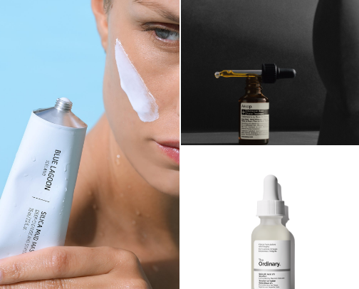 Skincare must-haves for glowy skin cover photo collage